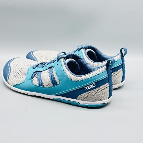 Xero Shoes Womens 9.5 Blue White Zelen Mesh Minimalist Running Athletic Sneakers - Picture 6 of 13